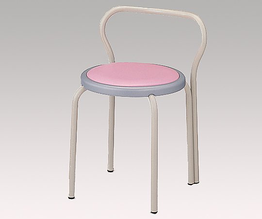 8-9006-04丸イス（背付）Ｓ－１５３－Ｂ－ＰＩ【1脚】(as1-8-9006-04)