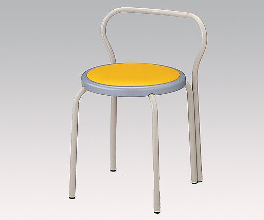 8-9006-05丸イス(背付)S-153-B-YL【1脚】(as1-8-9006-05)
