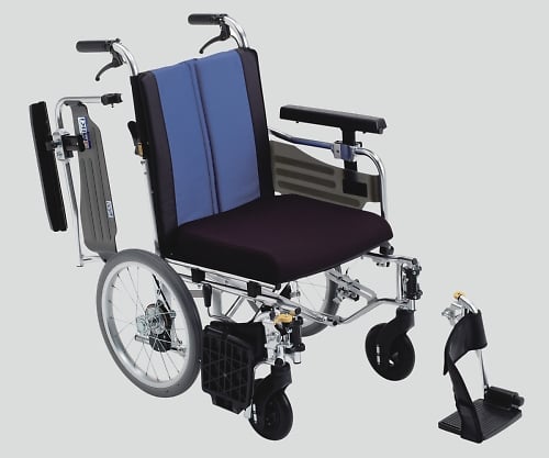 8-9237-02 ウイングスイングアウト車椅子（アルミ製） 介助式 BAL-10