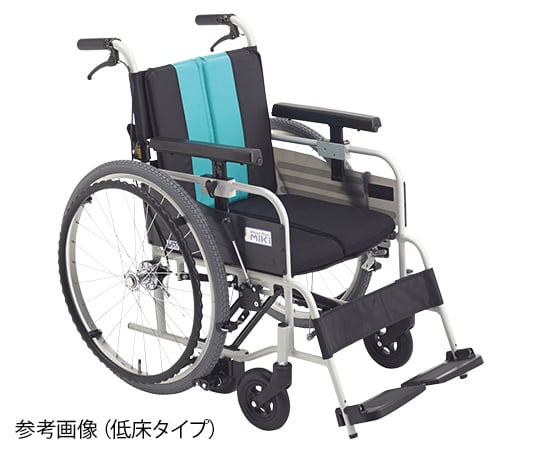 ノンバックブレーキ車椅子（アルミ製） エメラルド 低床 MBY-41B