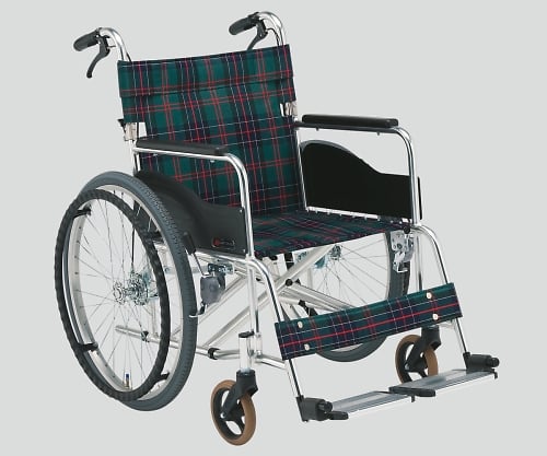 8-9274-01 車椅子(アルミ製･ワイドタイプ) 725×1010×885 AR-280A S-2