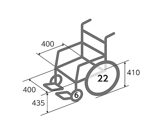 取扱を終了した商品です］車椅子 （自走式／アルミ製／ビニールシート