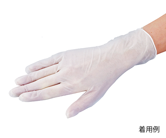 8-9570-03 プロシェアプラスチック手袋パウダー付 S
