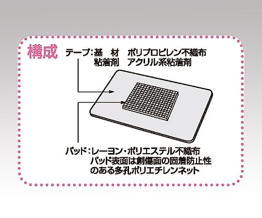 8-9651-01 創傷被覆保護用ドレッシング 50×80mm No.0508