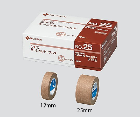 サージカルテープ ハダ 25mm×9m 1箱（12巻入） STH25