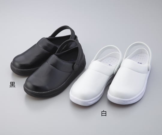 8-9694-12サボシューズ（白／２９ｃｍ）【1足】(as1-8-9694-12)