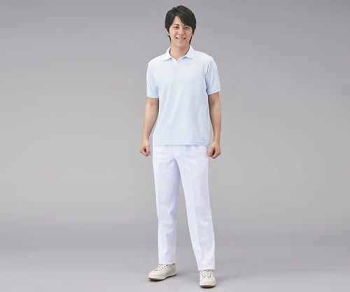 メンズポロシャツ サックス 4L