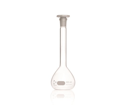 取扱を終了した商品です Duran（r） Volumetric Flask 100 Ml With One Graduation Mark Polyethylene Stopper Ns 1331