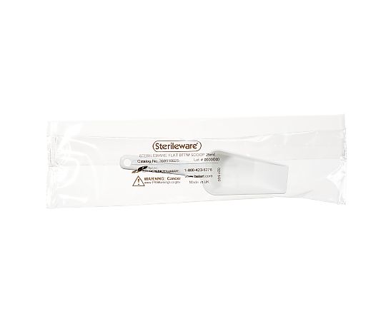 80-0086-87 Sterileware® 平底滅菌サンプリングスコップ 25mL, 1