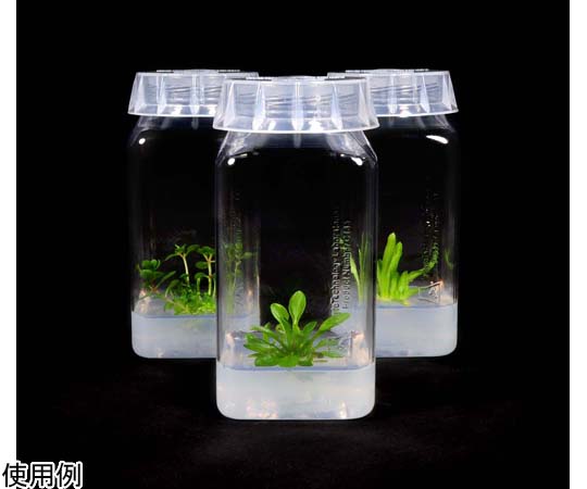 80-0246-52 PC製植物培養容器（蓋なし） 329mL, 100本入 C185