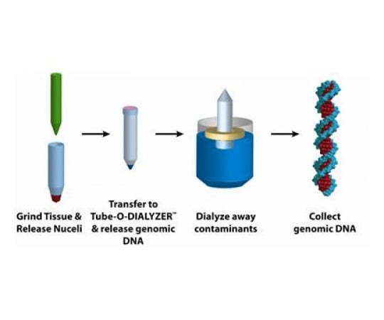 【冷蔵】G-Biosciences89-5255-44　高分子ゲノムDNA抽出試薬（カラム式） 50回　786-147