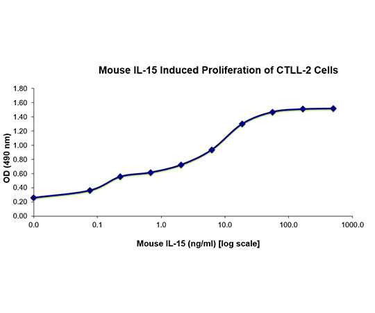 89-5351-19 Mouse IL-15 Protein Bioactive QP5406-100ug アズワン セール新作