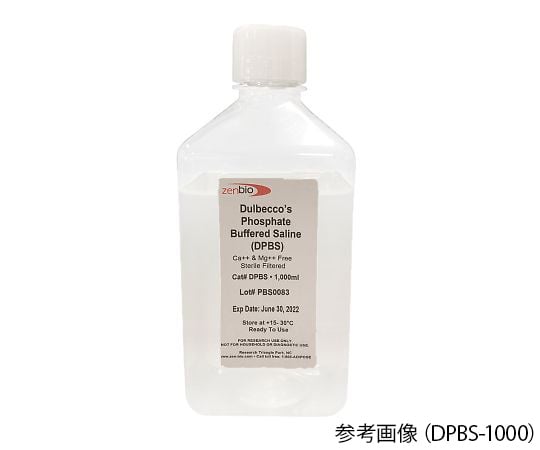 Zen　Bio89-7415-58　緩衝液（細胞培養グレード）（Zen Bio） DuLbeccos Phosphate Buffered Salt Solution（DPBS）　DPBS-1000