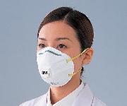9-021-21 使い捨て式防じんマスク（排気弁付き） 10枚×10箱 8812J-DS1
