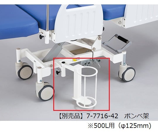 9-1088-04 移動式検査処置台 Grace（グレイス） ハンドスイッチ・フットスイッチ バッテリー付 ライトグリーン TR-B02PG-W