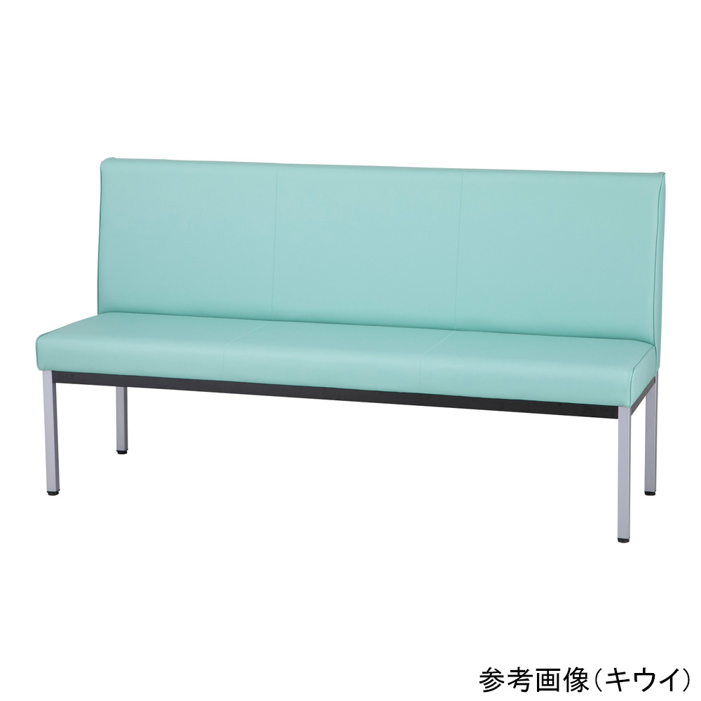 9-1287-01 ハイバックロビーベンチ 1200×580×500/980mm モカ HH1200-B