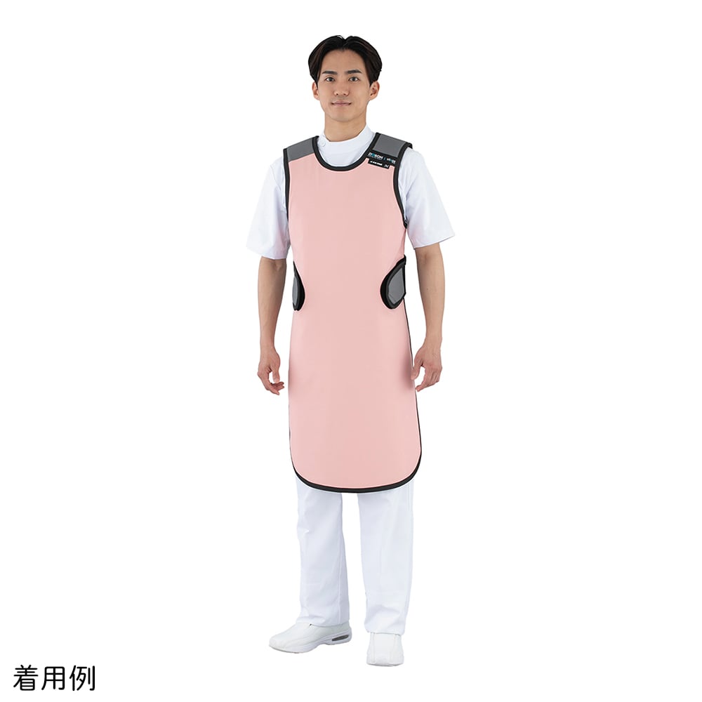 9-1596-01 Zittron X線防護エプロン（ソフトフィール）L ピンク Leve L 