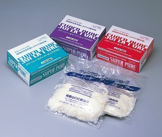 9-2400-01 スーパーピュア PVC パウダーフリー クリーンパック L 1箱