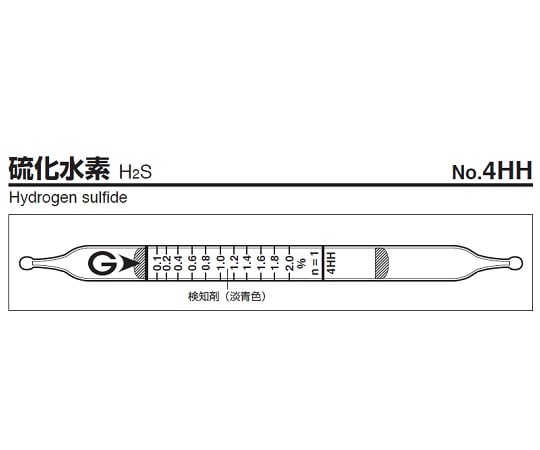 9-802-30 ガス検知管 硫化水素 4HH