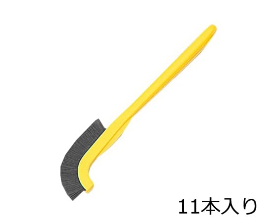 9-830-04 ラボラン(R)作業用ブラシ 黄 豚毛 11本入 J-P