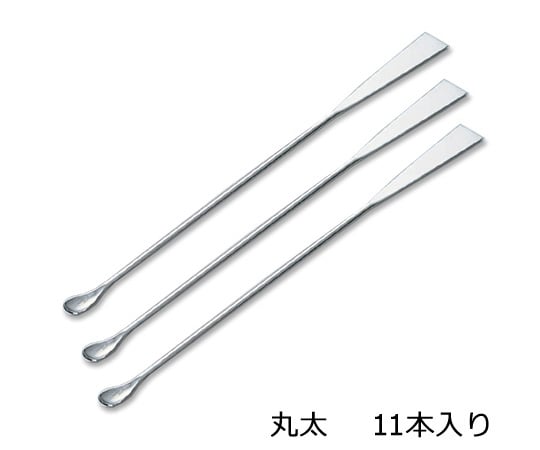 アズワン9-891-06ラボランミクロスパーテル180mm丸太10+1本【1袋(11本入)】(as1-9-891-06)