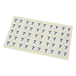 モノクロナンバーラベル 7 1袋（25片×10枚入）　MNL-L7