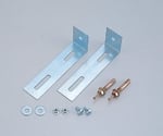Stainless Steel Storage Fixed Fittings Set for Wall 2 Pcs SFS-K
