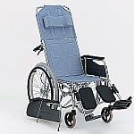 リクライニング車椅子 （自走式／スチール製／座幅400mm／ハイブリッドタイヤ）　CM-501HB#36