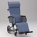 フルリクライニング車椅子 （介助式／スチール製／座幅400mm／ノーパンクタイヤ）　FR-11R