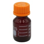 メディウム瓶（PYREX(R)オレンジキャップ付き）　遮光　25mL　51395-25