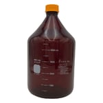 メディウム瓶（PYREX(R)オレンジキャップ付き）　遮光　5000mL　51395-5L
