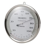 ハイエストⅠ型湿度計（温度計付）　150mm　7540-00