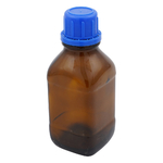 茶褐色ガラスボトル（全体コーティングタイプ）　GL-32　角形　250mL　1671515