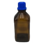 茶褐色ガラスボトル（全体コーティングタイプ）　GL-32　角形　500mL　1671520