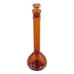 メスフラスコ 茶 50mL 校正証明書付