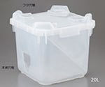 4-5644-02 テーパージャー角型（PP製） 20L 1個 7086-12 【AXEL】 アズワン