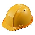 Helmet (American Type, With Air Vent) Without Liner Yellow A-01V-Y