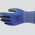 天然ゴム背抜き手袋（13ゲージ）　ブルー　L　A-371BL