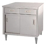 3-4023-02 ステンレス作業台（SUS430・引出付） 900×600×800mm ED-9060