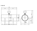 配管用部品 風量調節ダンパ（中間型） φ75mm　