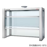 アルミ製実験台フード 片面タイプ･バランスサッシ式 1200×750×1500mm　MAS-1275