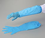 SFポリエチロング手袋（外エンボス） ブルー 1箱（30枚入）　