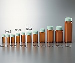 CCスクリュー管 褐色 グリーンキャップ 4mL 1箱（100本入）　No.1