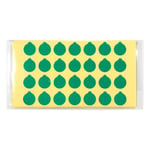 ラボ用マーキングラベル 丸型 φ12.5 緑 1袋（28枚×10シート入）　
