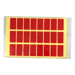 ラボ用マーキングラベル 角型 23.5 赤 1袋（24枚×10シート入）　