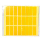 ラボ用マーキングラベル 角型 32.5 黄 1袋（24枚×10シート入）　