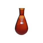 共通すり合わせなす形フラスコ(茶褐色)15/25 50mL　