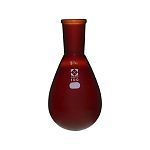 共通すり合わせなす形フラスコ(茶褐色)24/40 100mL　