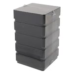 ストレージボックス 黒・遮光 130×130×47mm 81本収納 1袋（5個入）　HS120041