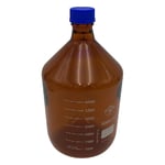 1-4994-08 メディウム瓶（PYREX(R)オレンジキャップ付き） 透明 5000mL